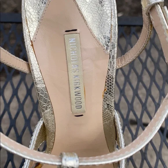Nicholas Kirkwood Metallic heels size 38 1/2 - Picture 2 of 6